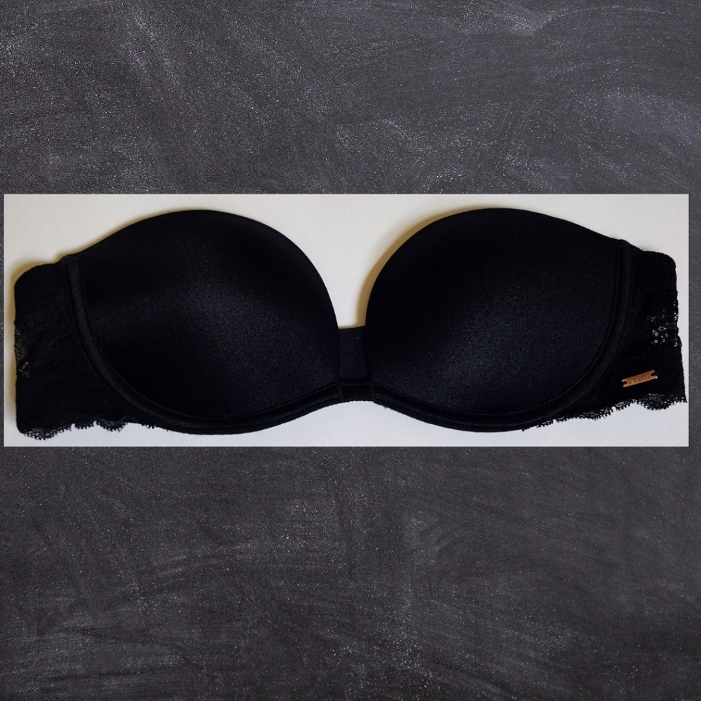 Elegant Black Strapless Bra